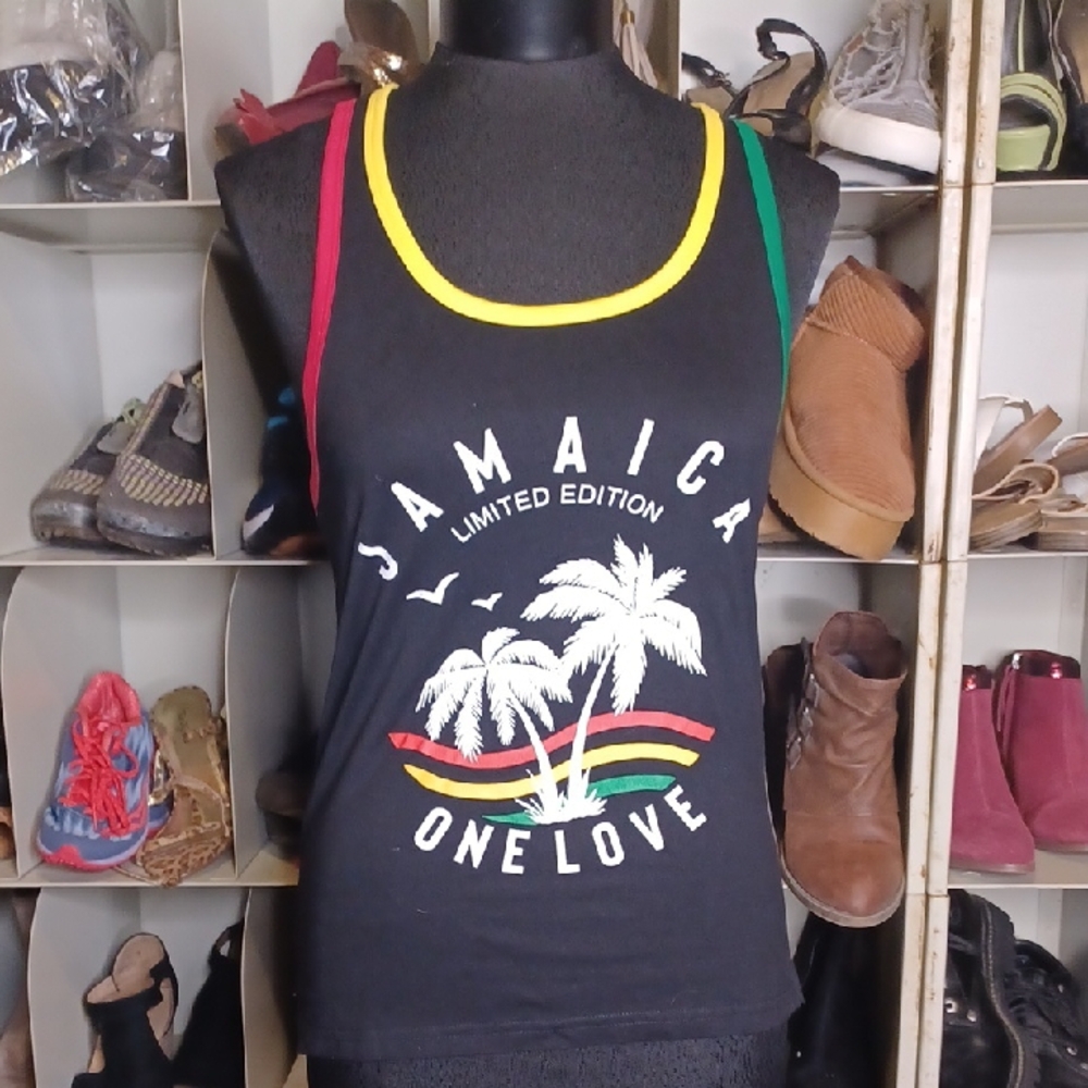 Jamaica Limited Edition Women's Black Tank Top